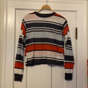 Topshop long sleeve crop top